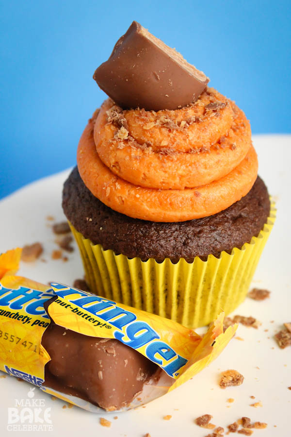 Butterfinger Cupcakes