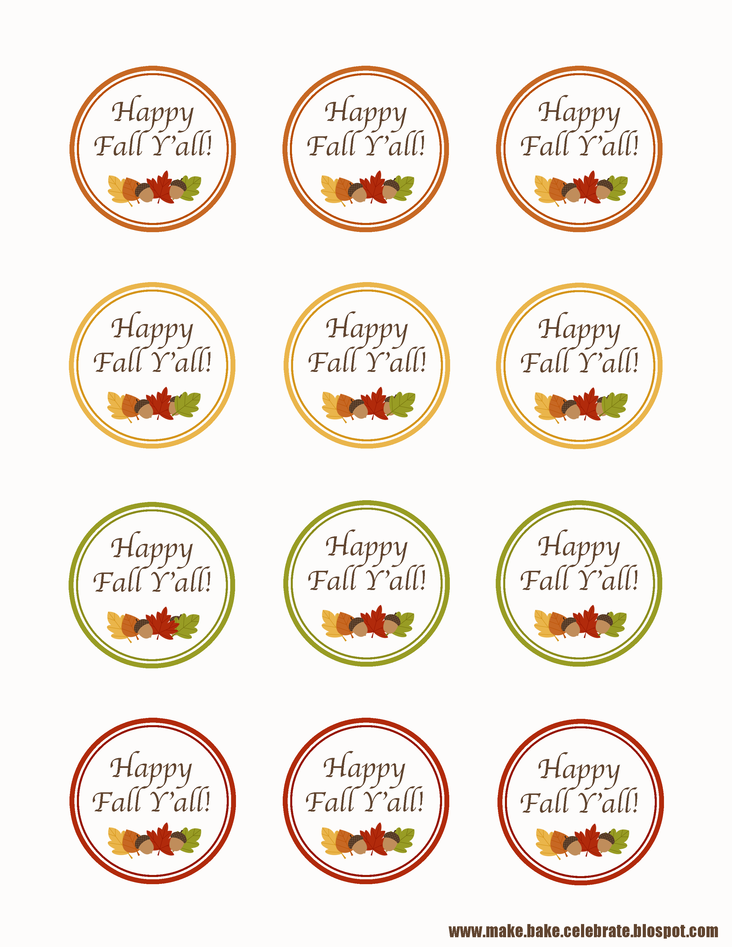 Free Printable Fall Gift Tags Printable Word Searches