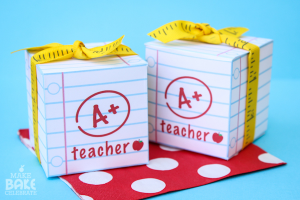 Teacher Appreciation Printable Box