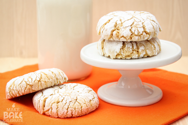 Pumpkin Crinkle Cookies With Cake Mix