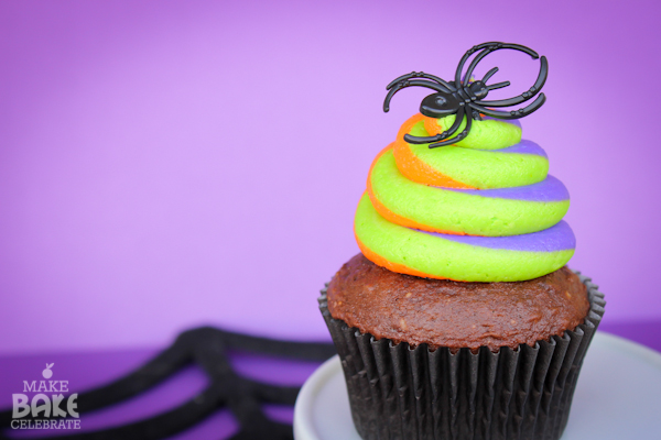 Swirly Halloween Cupcakes