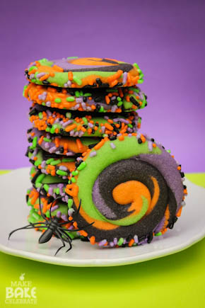 Swirly Halloween Cookies