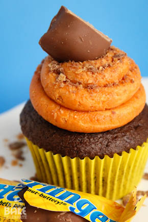 Butterfinger Cupcakes