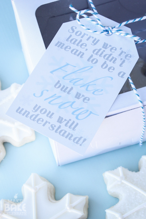 Snowflake Cookies + Printable