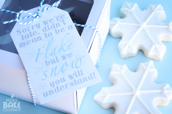 Snowflake Cookies + Printable