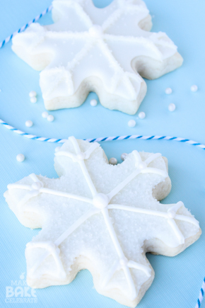 Snowflake Cookies + Printable