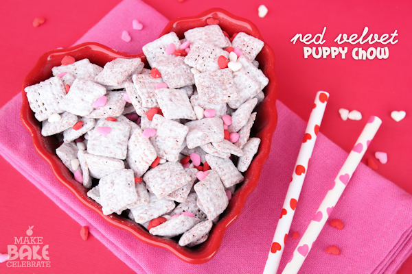 Red Velvet Puppy Chow