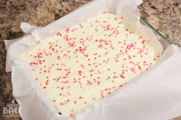 Red Velvet Cake Mix Fudge