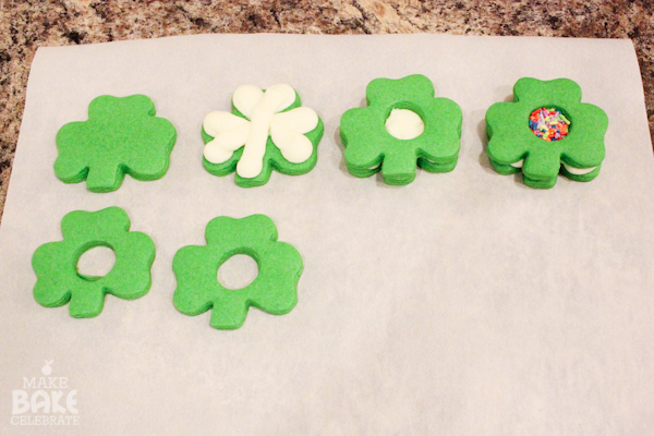 Shamrock Cookie Sandwhiches