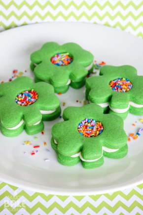 Shamrock Cookie Sandwhiches