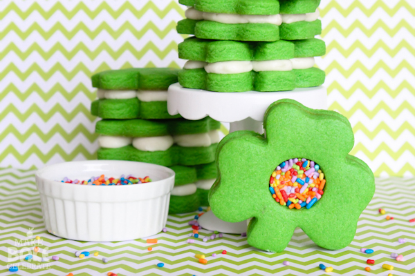 Shamrock Cookie Sandwhiches