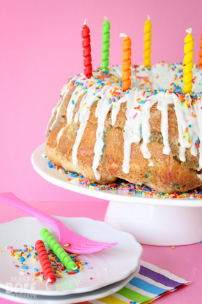 Birthday Cake Monkey Bread