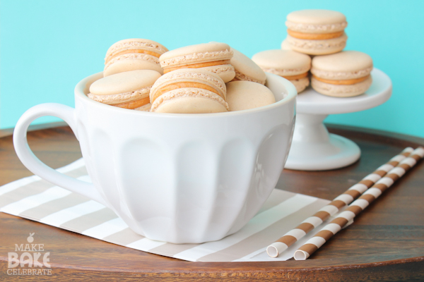 Caramel Coffee Macarons