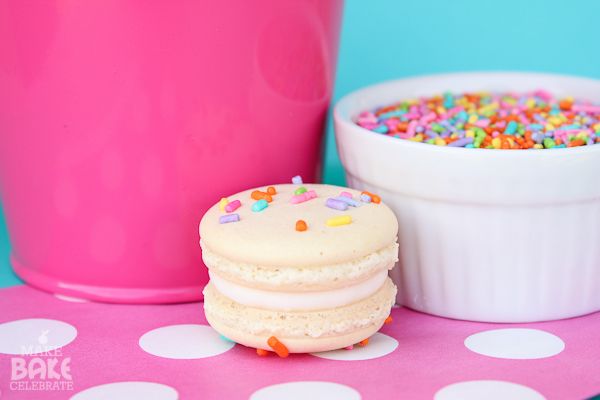 Birthday Cake Macarons