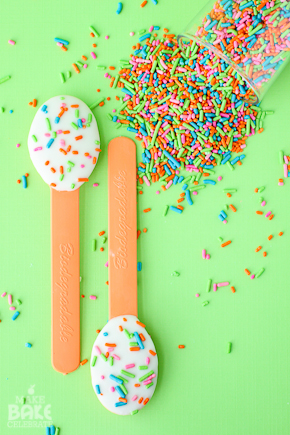 Birthday Cake Batter  Spoons
