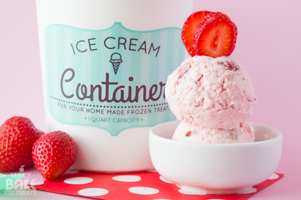Strawberries & Cream Ice Cream