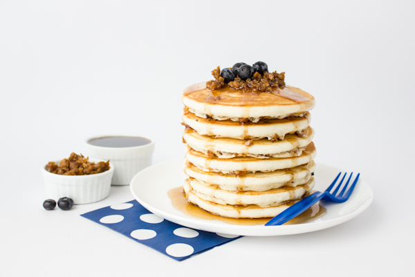 Blueberry Sausage Pancakes