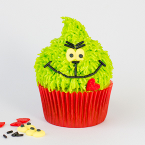 grinch cupcakes