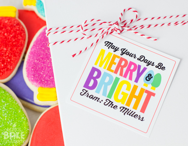 Merry & Bright Bulb Cookies