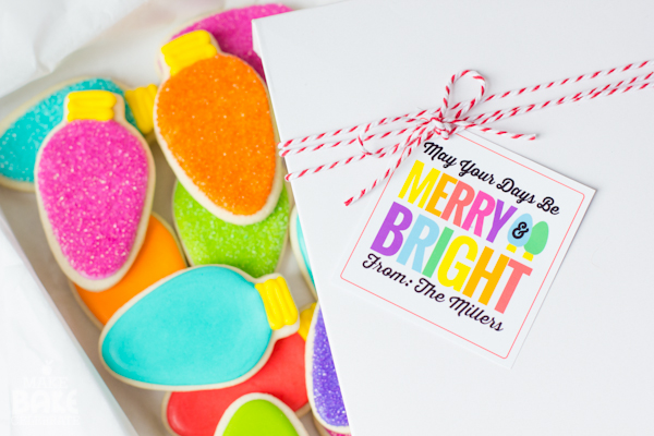 Merry & Bright Bulb Cookies