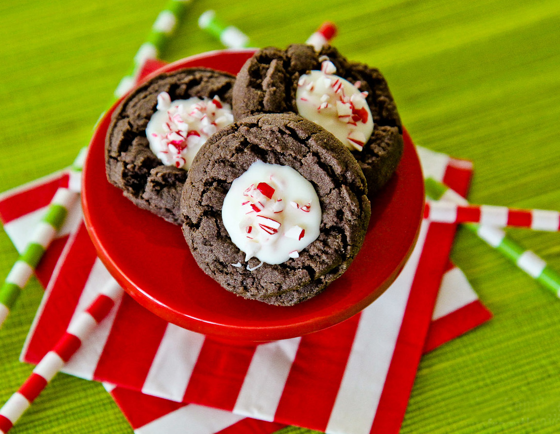 Chocolate Thumbprint Cookies