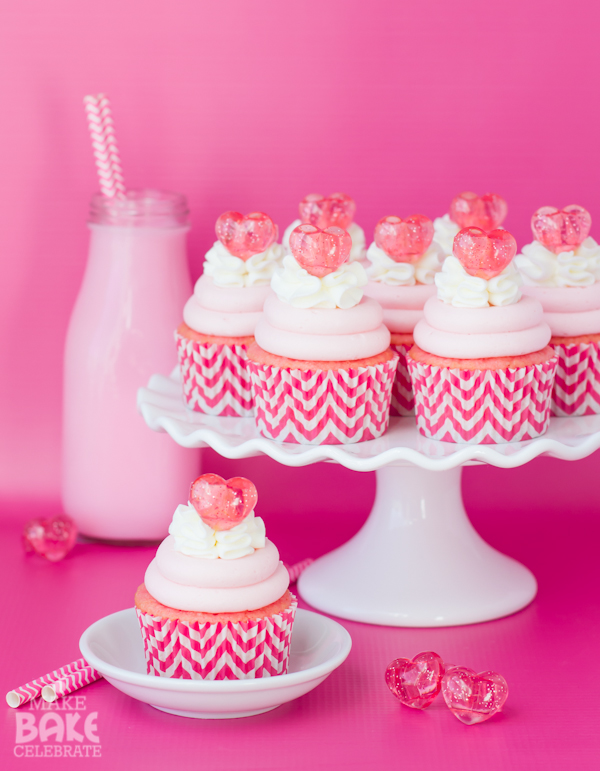 Strawberry Malt Cupcakes