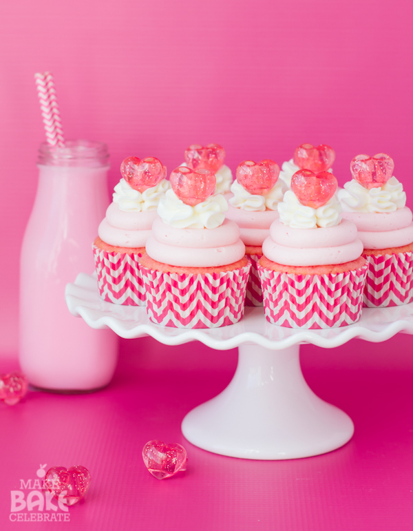 Strawberry Malt Cupcakes