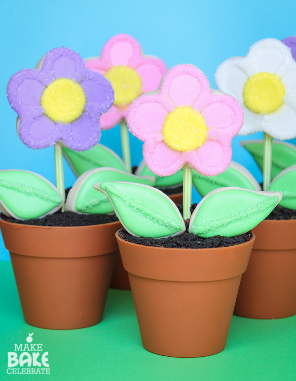 Flower Pot Cookie Tutorial