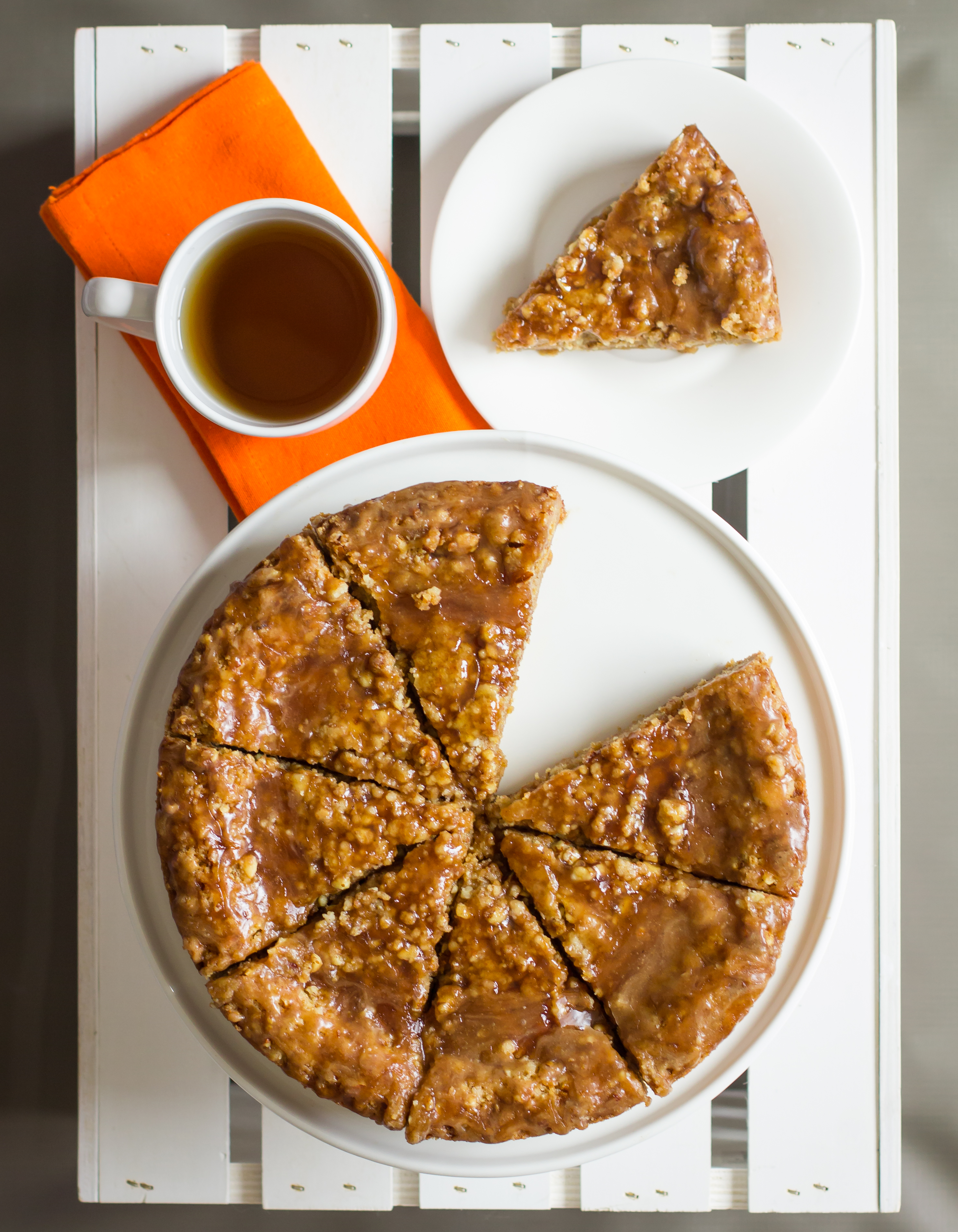 Pumpkin Pecan Streusel Cake