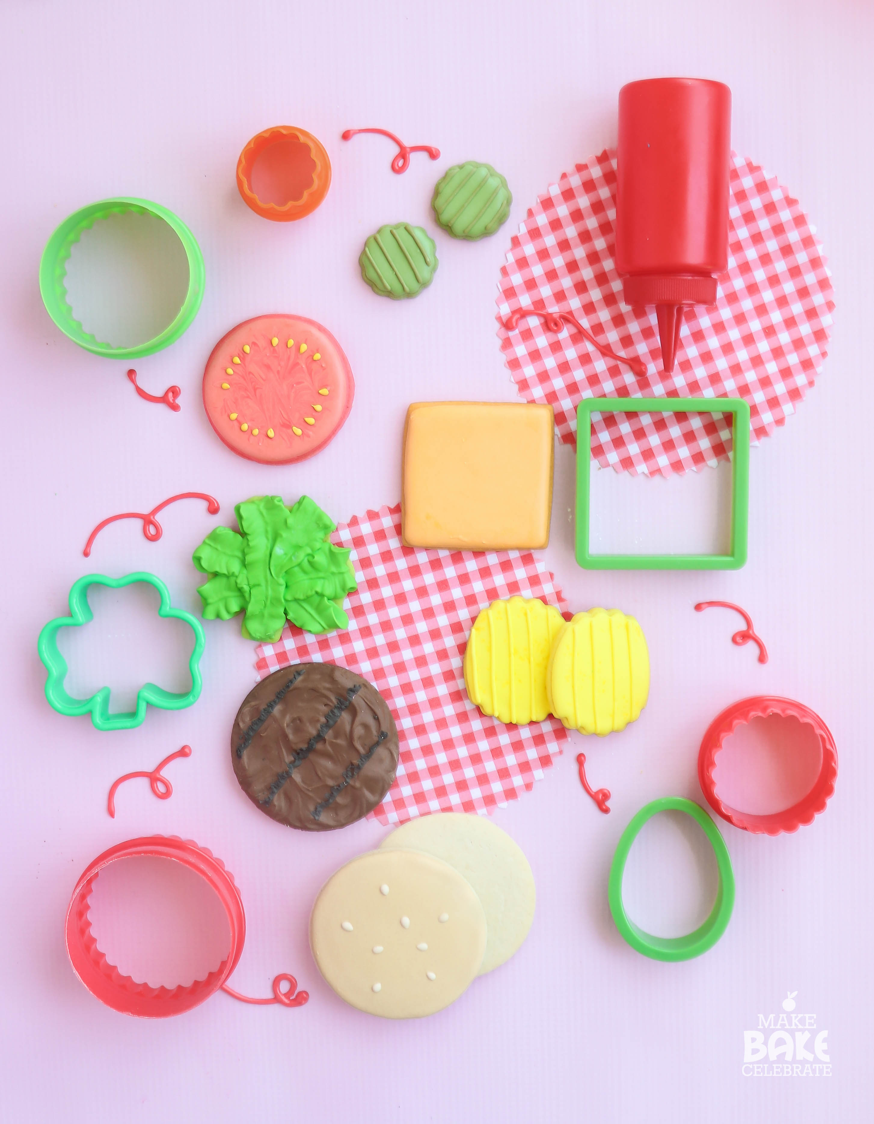 Build Your Own Burger Cookies