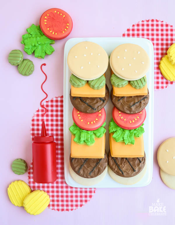 Build Your Own Burger Cookies