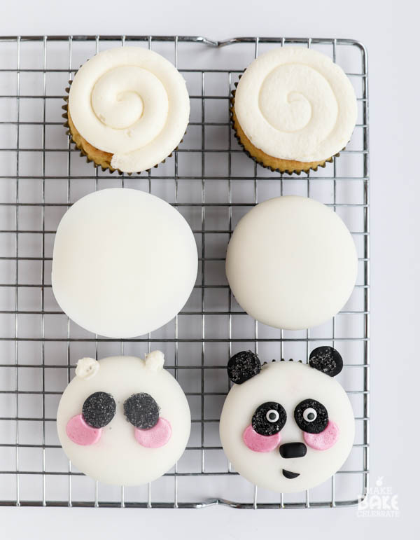 Mama Bear Panda Cupcakes
