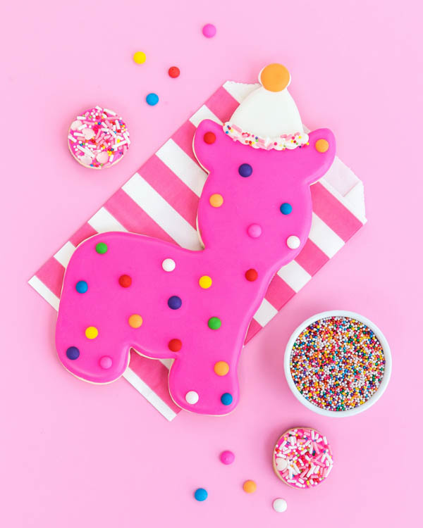 Giant Circus Animal Cookie Tutorial