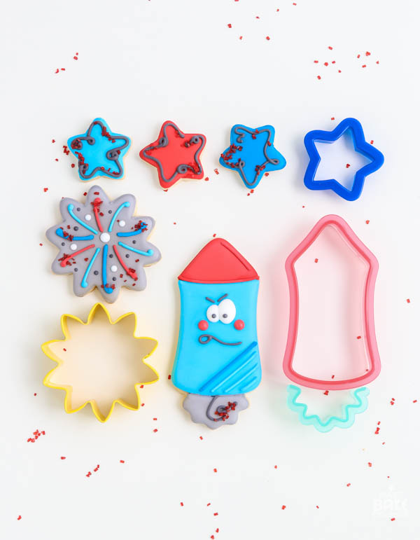 Firework cookies tutorial by Make Bake Celebrate