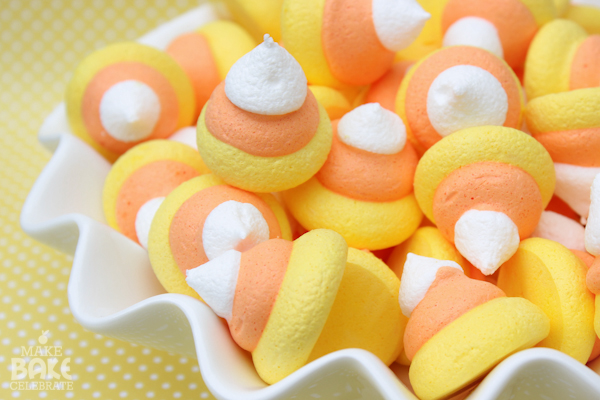 Candy Corn Meringues