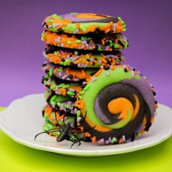 Swirly Halloween Cookies