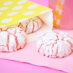 Pink Lemonade Crinkle Cookies