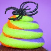 Swirly Halloween Cupcakes