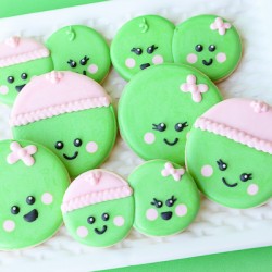 Sweet Pea Cookies For Sugar Belle!