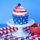 Patriotic Swirl Cupcakes