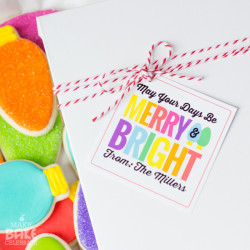 Merry & Bright Christmas Bulb Cookies