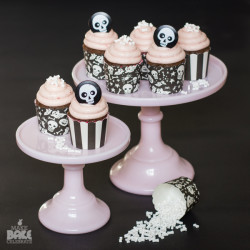 Strawberry Pink-O-Ween Cupcakes