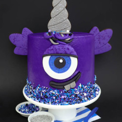 Purple People Eater Cake